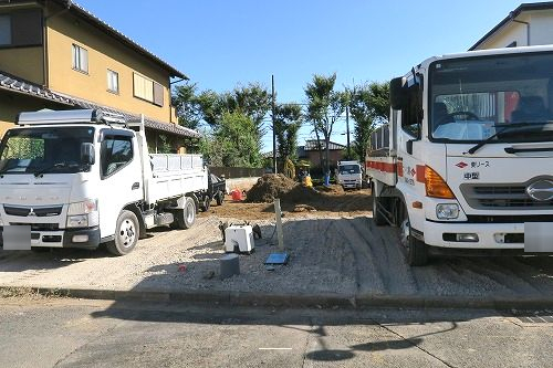 建物建築前